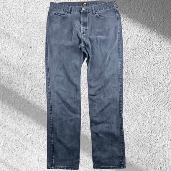 LEE Black Jeans Regular Fit Men's W38xL36 - Picture 1 of 5